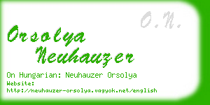 orsolya neuhauzer business card